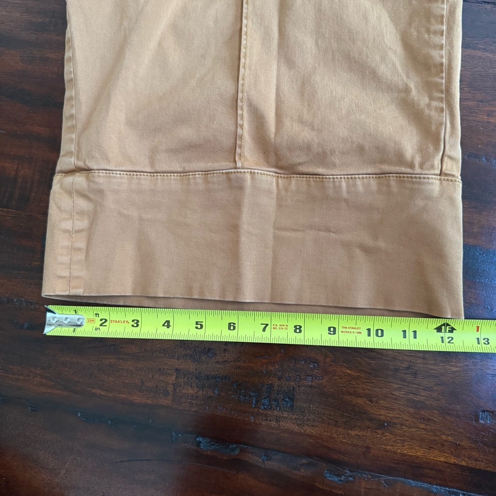 Anthropologie Mustard Wide-Leg Cropped Pants - Picture 11 of 14